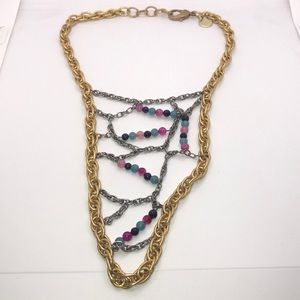 Stunning Purple Aura Jewels statement necklace